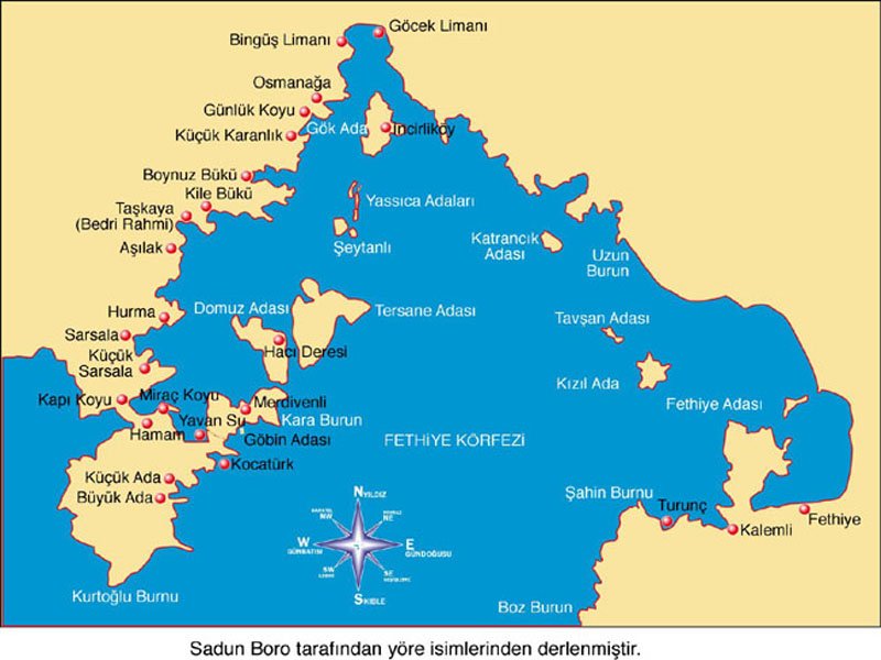 Fethiye Koyları Haritada Nasıl Gruplanır?